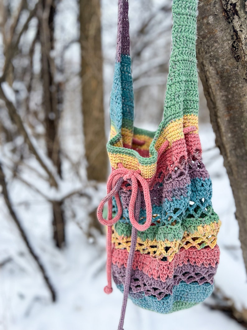 Crochet Summer Tote Pattern / Boho Tote Pattern / Boho Pattern / Market tote Pattern / Market Bag PDF / Shoulder Bag PDF / image 7