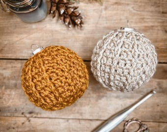 Patrón de adorno de crochet Holiday Ridges: Adorno texturizado (patrón PDF)