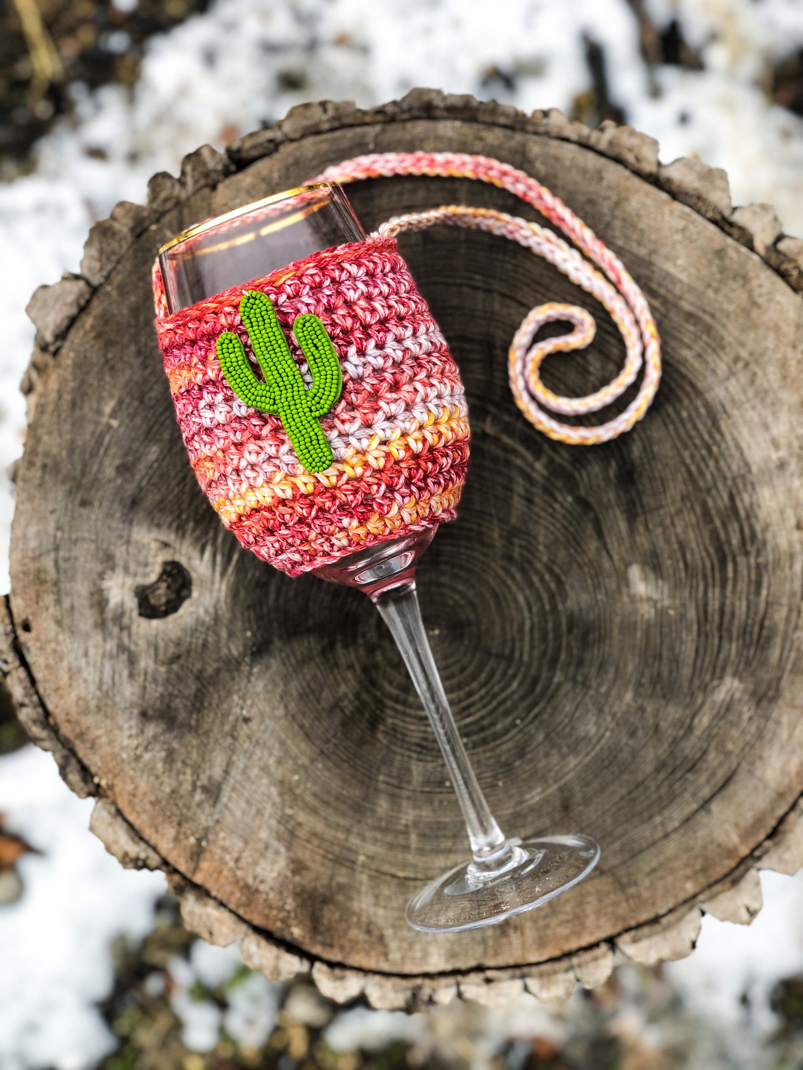 CROCHET PATTERN Wine Glass Lanyard Crochet Wine Tote Wine Etsy Ireland