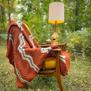 Chevron Crochet Blanket PATTERN | Chevron Crochet Afghan | Modern Crochet Blanket | Crochet Chevron Blanket | Easy Crochet Blanket Pattern