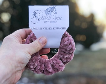 Crochet Velvet Scrunchie Pattern: Beginner Friendly (PDF Pattern)