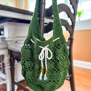 Crochet Summer Tote Pattern / Boho Tote Pattern / Boho Pattern / Market tote Pattern / Market Bag PDF / Shoulder Bag PDF / image 1