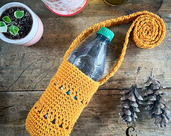 Crochet Water Bottle Holder Pattern: Beginner-Friendly Crossbody Bag (PDF Pattern)