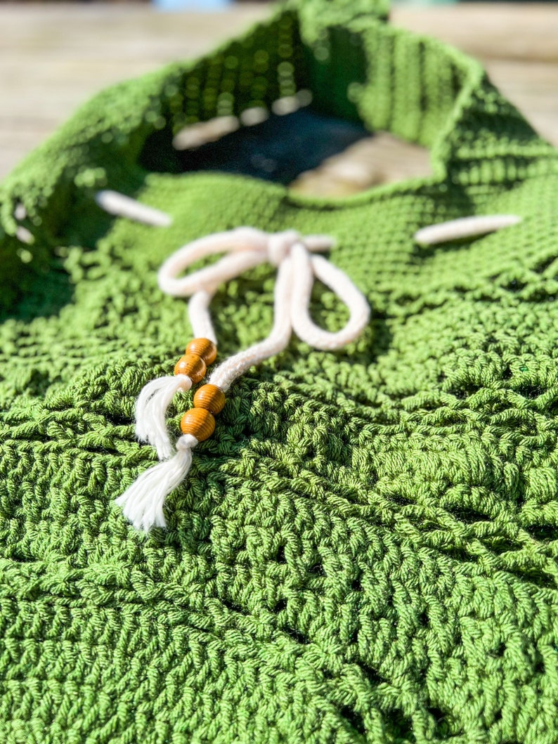Crochet Summer Tote Pattern / Boho Tote Pattern / Boho Pattern / Market tote Pattern / Market Bag PDF / Shoulder Bag PDF / image 4