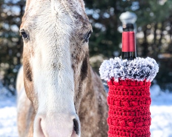 Wine Bottle Sweater Crochet Pattern, Wine Cozy, Crochet Gift, Easy Crochet Pattern