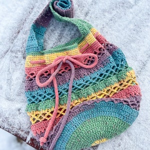 Crochet Summer Tote Pattern / Boho Tote Pattern / Boho Pattern / Market tote Pattern / Market Bag PDF / Shoulder Bag PDF / image 8