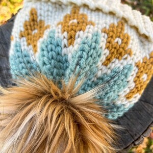 Crochet Hat Pattern / Crochet Beanie Pattern/ Crochet Hat pdf / Crochet hat / Bulky Beanie pdf / Fair isle Hat Pattern / Fair isle pdf image 2