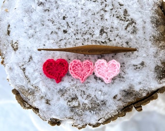Crochet Heart Applique Pattern: Beginner-Friendly PDF (Digital Download)
