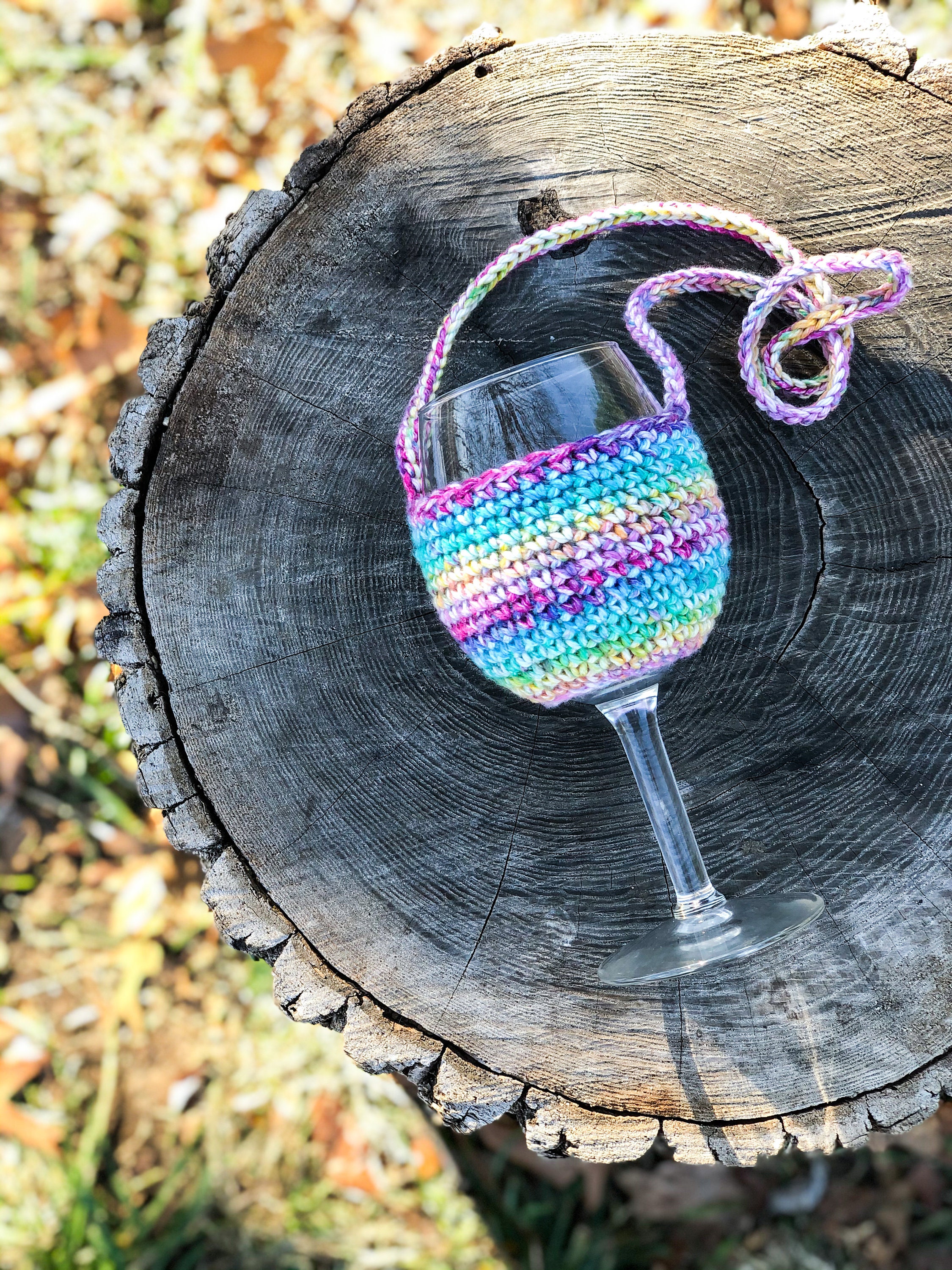 CROCHET PATTERN Wine Glass Lanyard Crochet Wine Tote Wine Etsy
