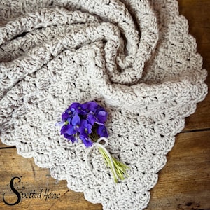 Easy Crochet Baby Blanket PATTERN | Crochet Baby Pattern | Baby Crochet Blanket | Easy Crochet Blanket | Baby Gift Crochet | Crochet Afghan