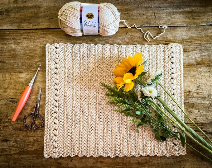 Crochet Placemat Pattern alicia Placemats PDF Etsy Canada