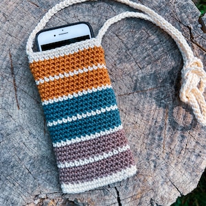 Gehaakt telefoontasje patroon / gehaakt telefoonhoesje / gehaakt telefoonhouder / gehaakt telefoonzakje patroon / modern haakpatroon