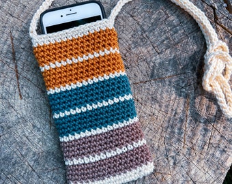 Patrón de bolsa para teléfono de ganchillo / Funda para teléfono de ganchillo / Soporte para teléfono de ganchillo / Patrón de bolsa para teléfono de ganchillo / Patrón de ganchillo moderno