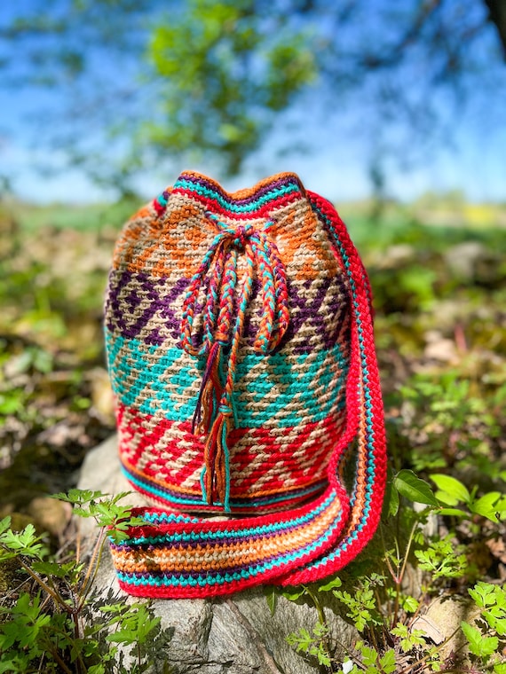 Crochet Bag Pattern Crochet Boho Bag Crochet Shoulder Bag Tapestry Crochet Crochet Purse Pattern Etsy