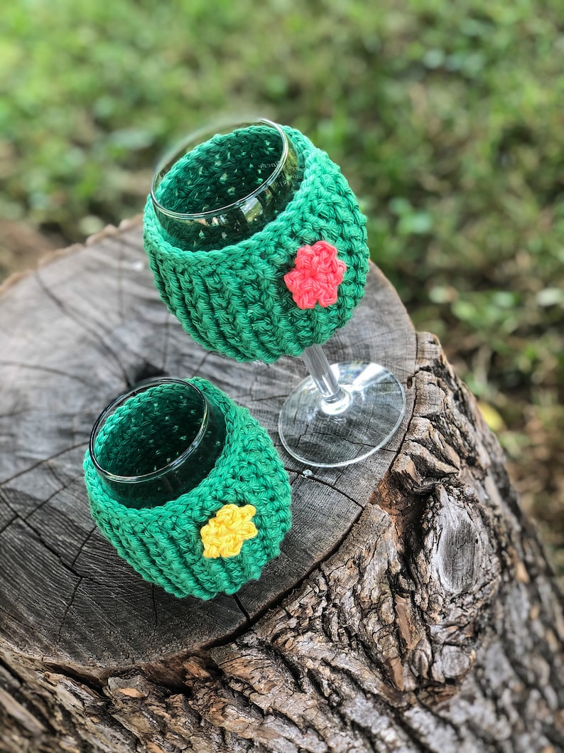 Pumpkin Wine Glass Cozy Pattern Crochet Pattern Fall Crochet Etsy
