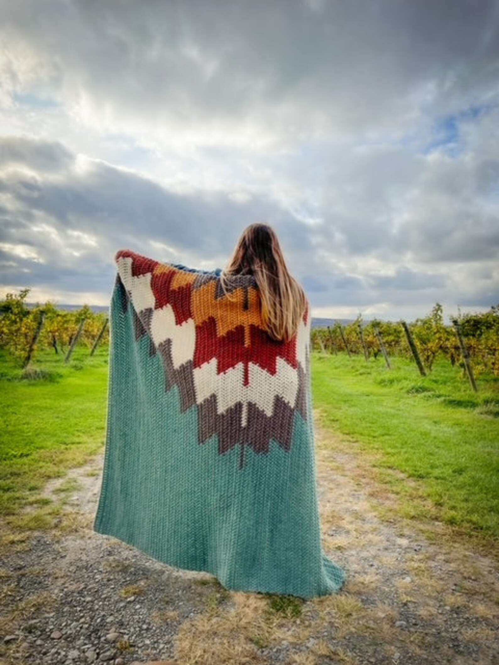 Tapestry Crochet Blanket PATTERN Crochet Fall Decor Etsy