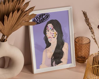 Olivia Rodrigo Print, Music Wall Art, Bedroom Decor (Digital Download)