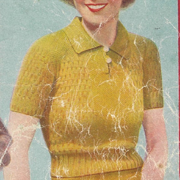 1930s Jumper Knitting Pattern
