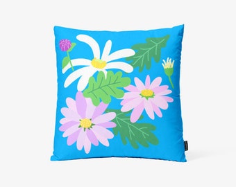 cushion cover, flower cushion, floral cushion, home interior, interior cushion, retro cushion, korea retro style, korearetro cover