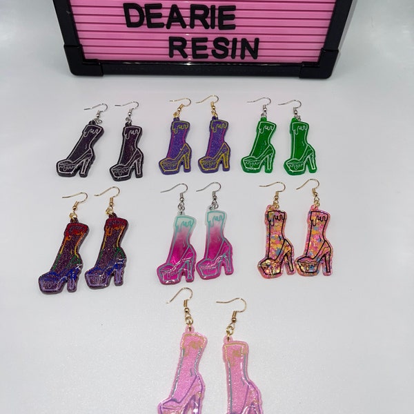 Sexy Leg Earrings|Zombie drippy legs|Neon Zombie|Sexy girl|Gothic Creepy Cute|Foot Fetish|High Heels|Kinky Cute|Girly Gore|Present gift|Her