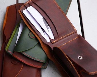 Bifold portemonnee, achterzak portemonnee, man portemonnee met portemonnee, portemonnee portemonnee, portemonnee cadeau voor vriend, gepersonaliseerde portemonnee, cadeau portemonnee