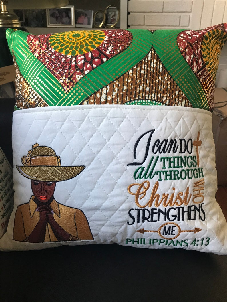Mother's Day Embroidered Pocket Pillow for Mom or that image 1