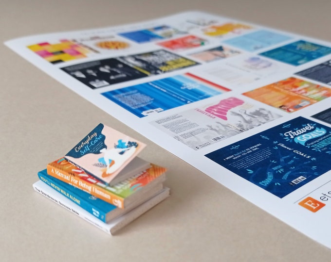 1:6 Scale Printable Coffee Table Book Covers Instant Download for DIY ...