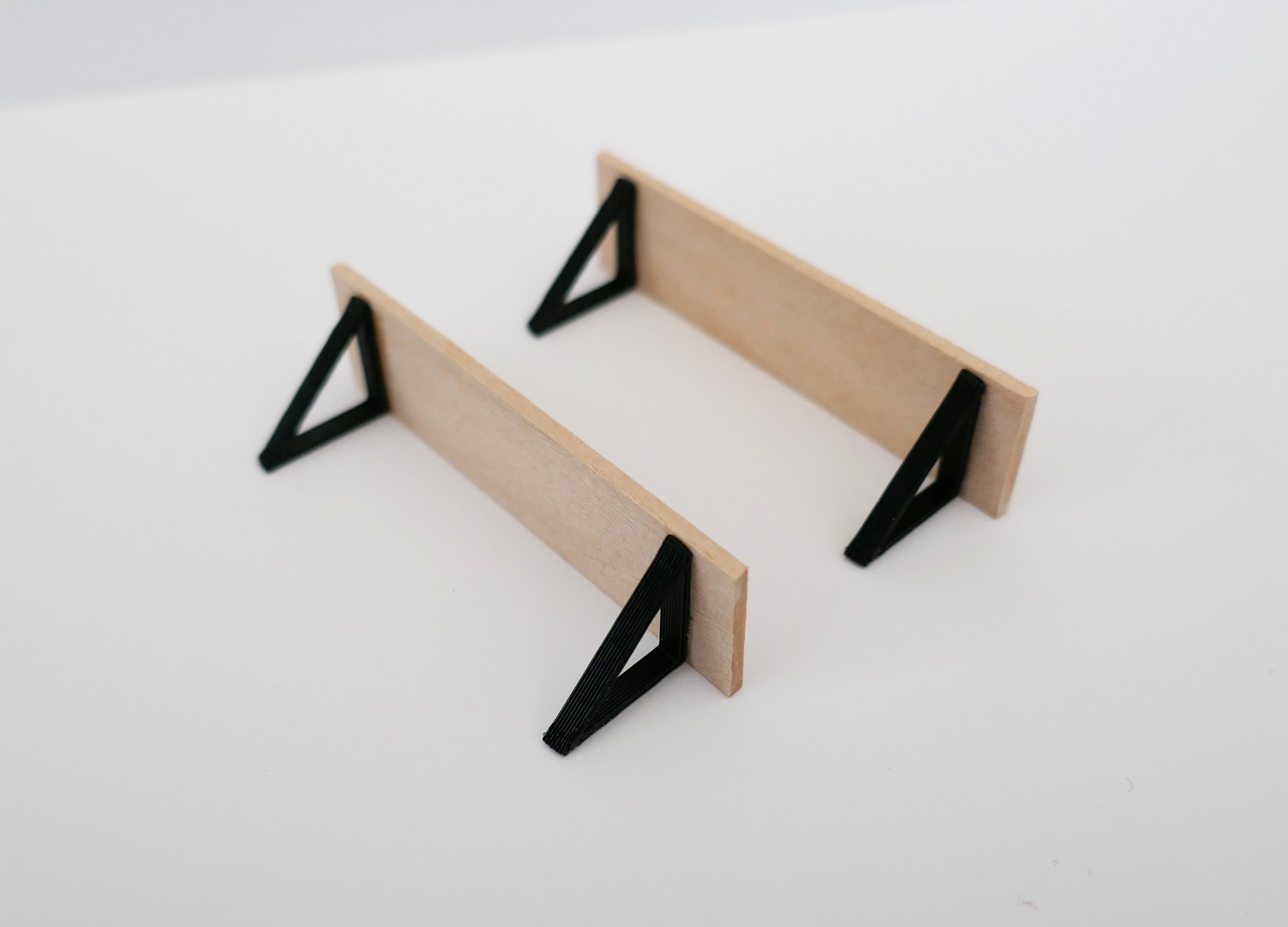 Miniature Wooden Shelf Black Bracket Modern Dollhouse Etsy UK