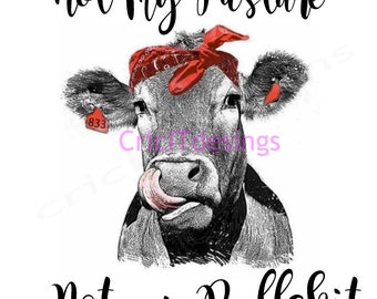 PDF JPEG PNG Not My Pasture Not My Bullshit