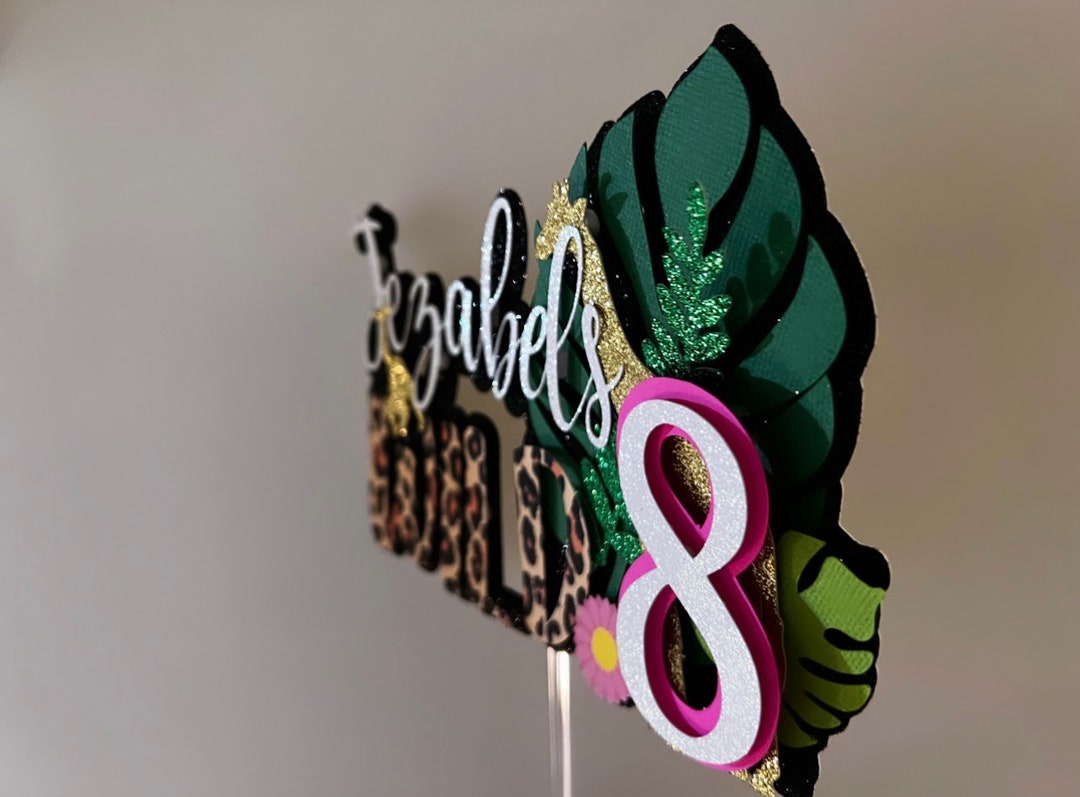 Wild Theme Cake Topper, Birthday Topper, Chic Birthday Topper - Etsy