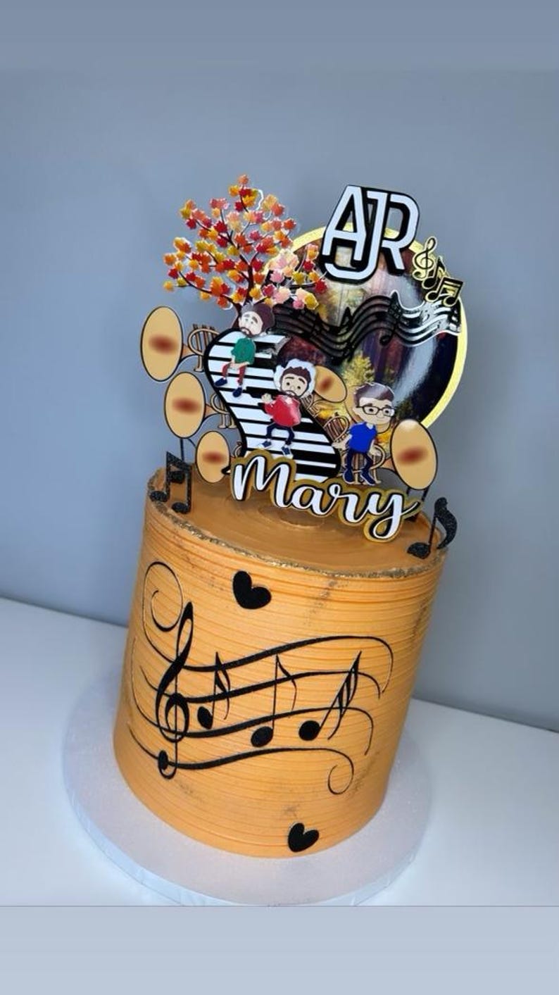 AJR Inspired Cake Topper & AJR Inspired Cake Pop/cupcake Topper - Etsy
