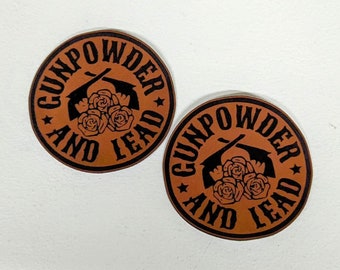 Gunpowder and Lead - leatherette faux leather material with heat activated adhesive