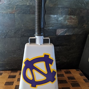 8&quot; Tall 3&quot; Bell - Personalized Custom Cowbell / School Spirit / White Cow Bell / Kitchen / School / Farm / Need More Cowbell