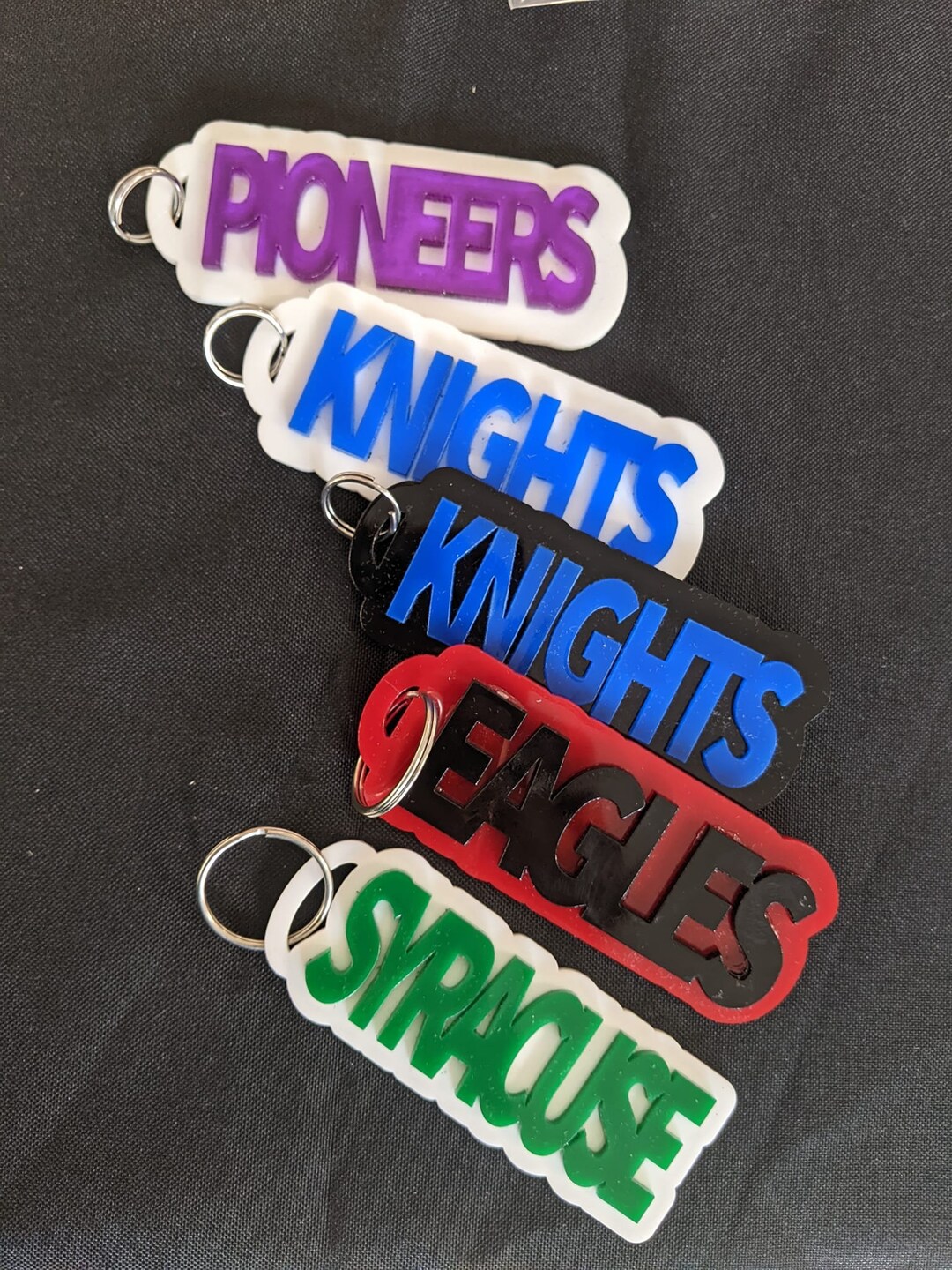 Acrylic Keychain Sports Team Mascot School Spirit 2 Layer 2 Etsy