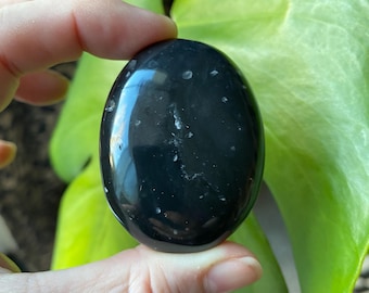 Galaxy Obsidian Palm Stone