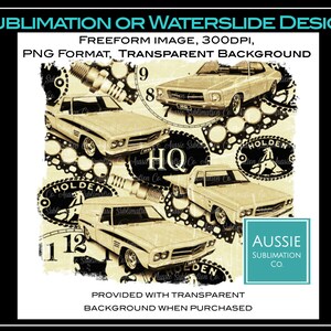 OLD SCHOOL, Australian Classic Car, Auto Automotive, Sepia, Tshirt Sublimation Design, Digital Download PNG