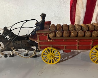 Cast Iron Schultz Beer and Ale Horse Drawn Carriage Collectible - Etsy