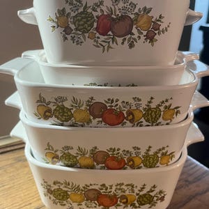 Set of Vintage CorningWare Spice Of Life Dishes