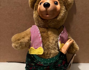Vintage-raikes Bears-stuffed Animal-robert Raike-collectible-1989