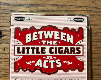 Vintage Between The Acts Little Cigar Tin