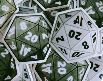 Crystalized D20 | Sticker