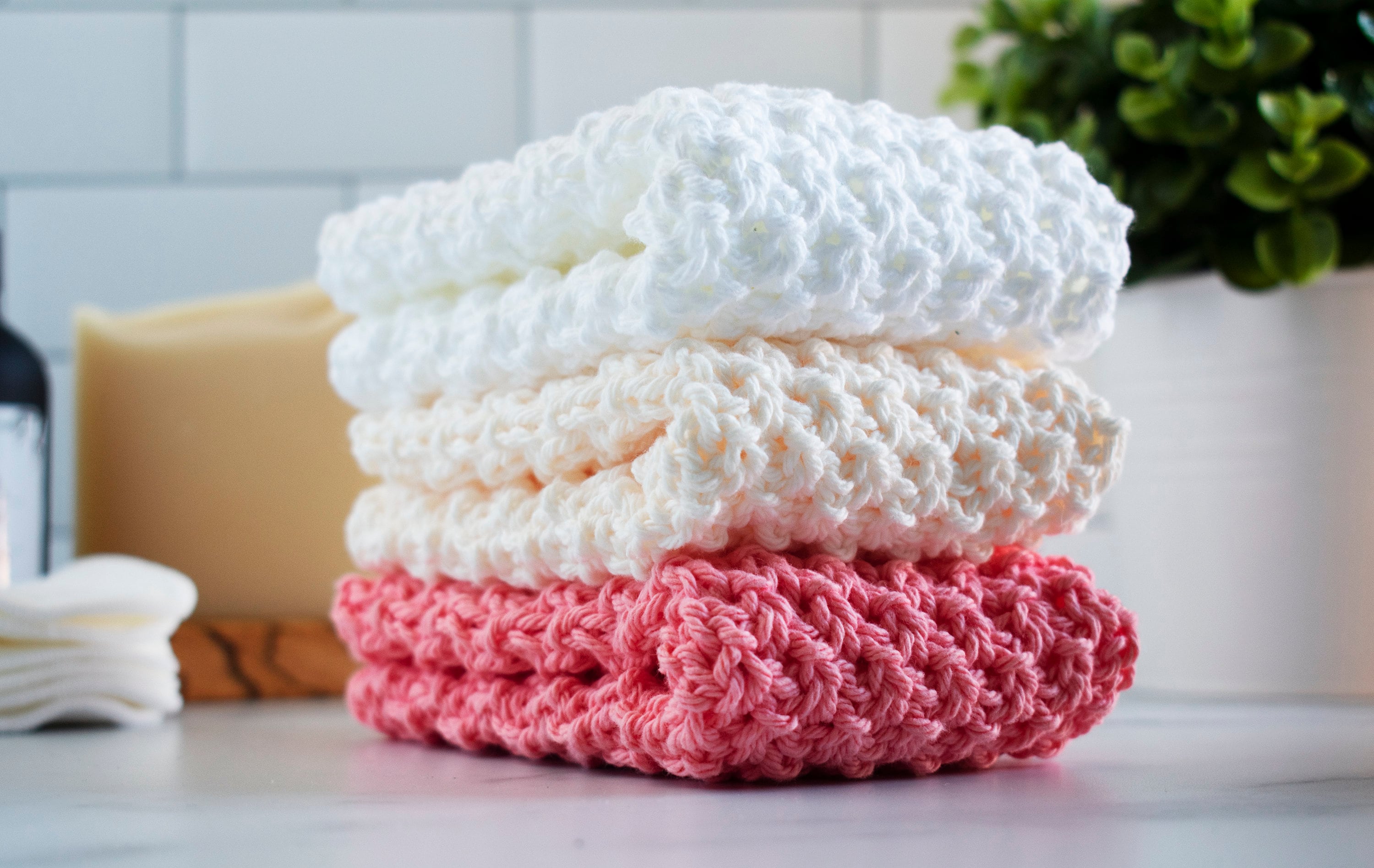 Hand Knit Washcloth 100 Cotton AllNatural Dish Cloth Etsy
