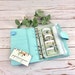 Cash Envelopes and Budget Binder | Zip Pouch | Budget Envelopes | Receipt Holder| Size A6 Holes 