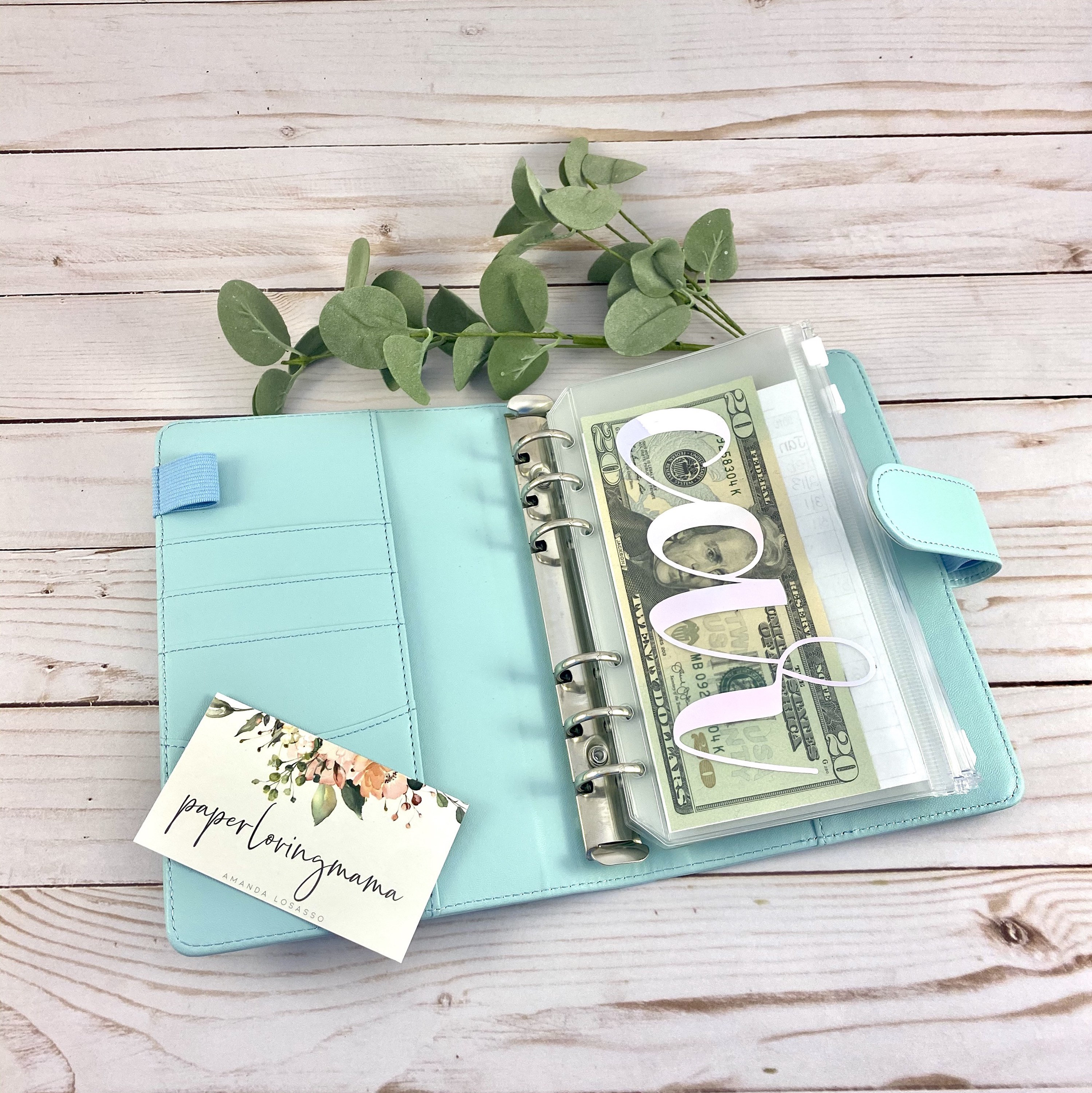 Cash Envelopes and Budget Binder Zip Pouch Budget Envelopes Receipt Holder  Size A6 Holes 