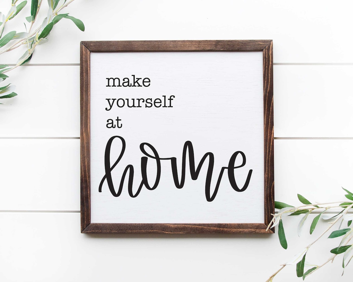 Make Yourself at Home Svg, Make Yourself at Home Print, Guest Room Svg