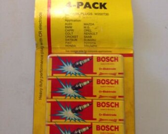 Vintage 70 S Bosch Spark Plugs Paper Thin Tee Etsy