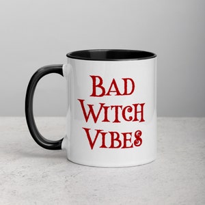 Bad Witch Vibes Mug with Color Inside