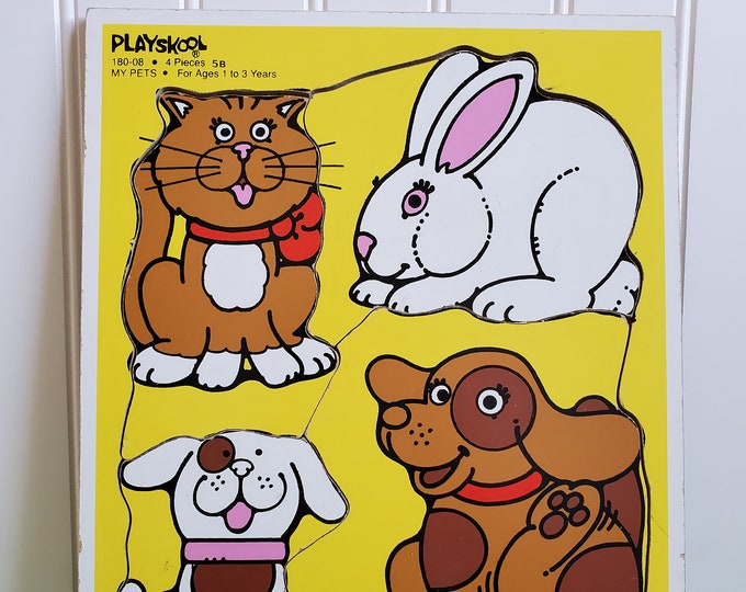 Playskool My Pets Yellow Puzzle - Etsy