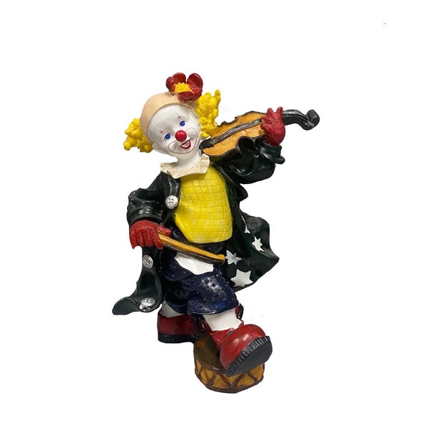 Set of 4- Clowns Playing Musical Instruments