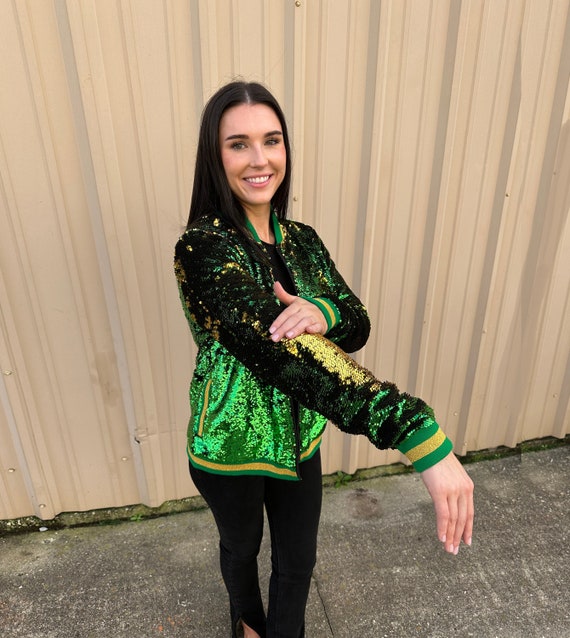 Reversible sequin jacket sale